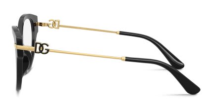 Dolce & Gabbana DG3438 Black glasses - Black - Side View