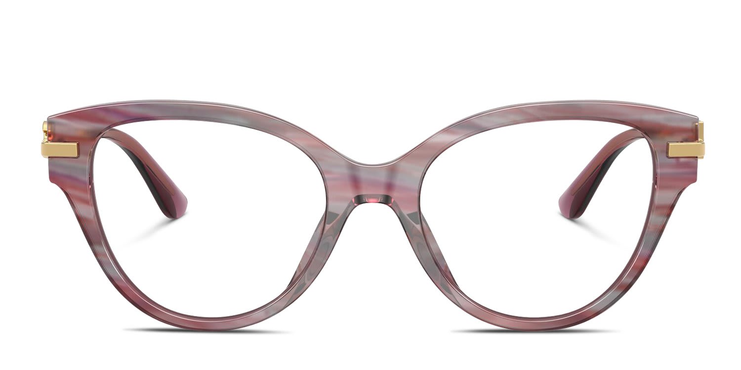 Dolce & Gabbana DG3438 Multicolor, Purple glasses - Multicolor / Purple - Frontal View