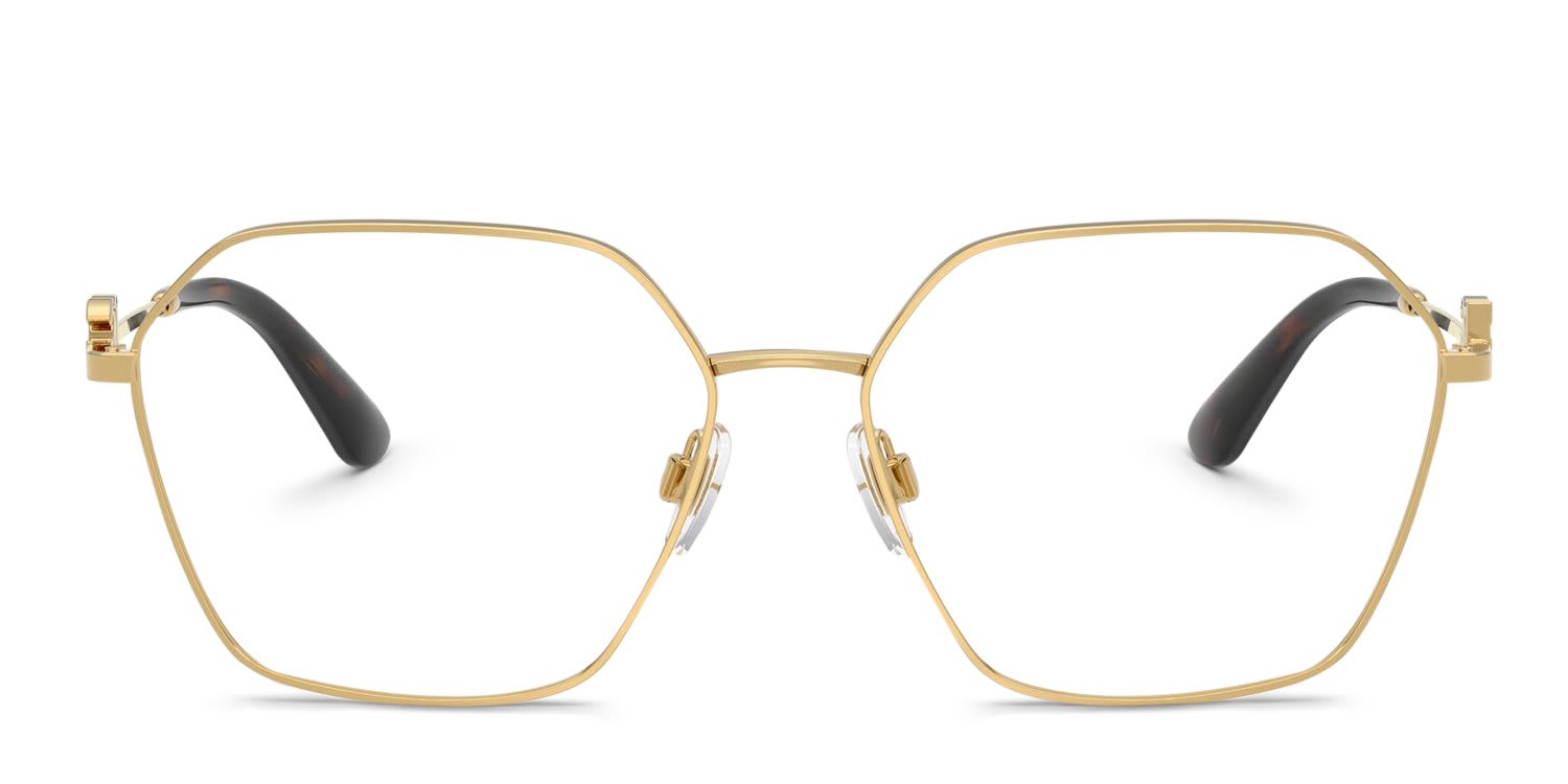 Dolce & Gabbana DG1366 Gold glasses - Gold - Frontal View