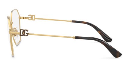 Dolce & Gabbana DG1366 Gold glasses - Gold - Side View