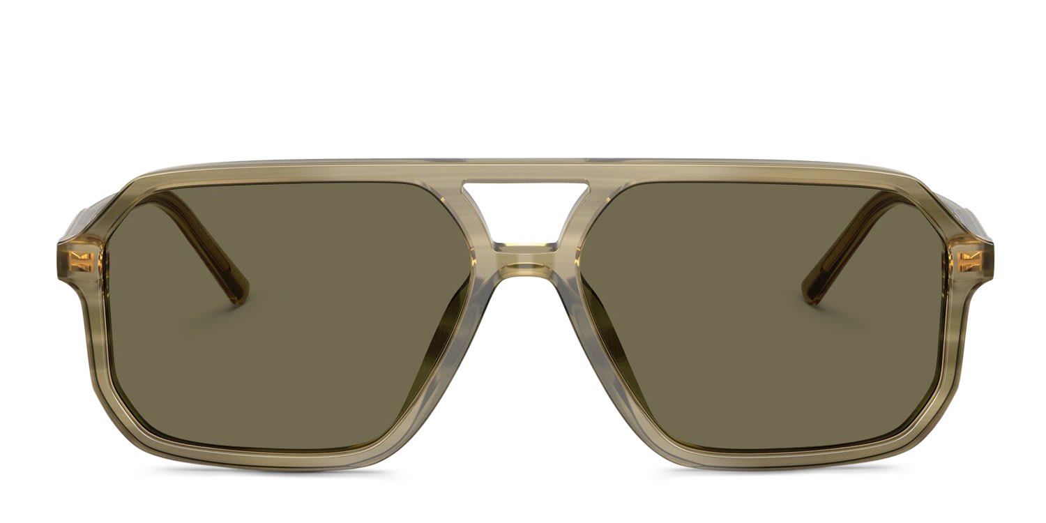 Dolce & Gabbana DG4541 Clear, Green, Multicolor, Brown glasses - Clear / Green / Multicolor / Brown - Frontal View