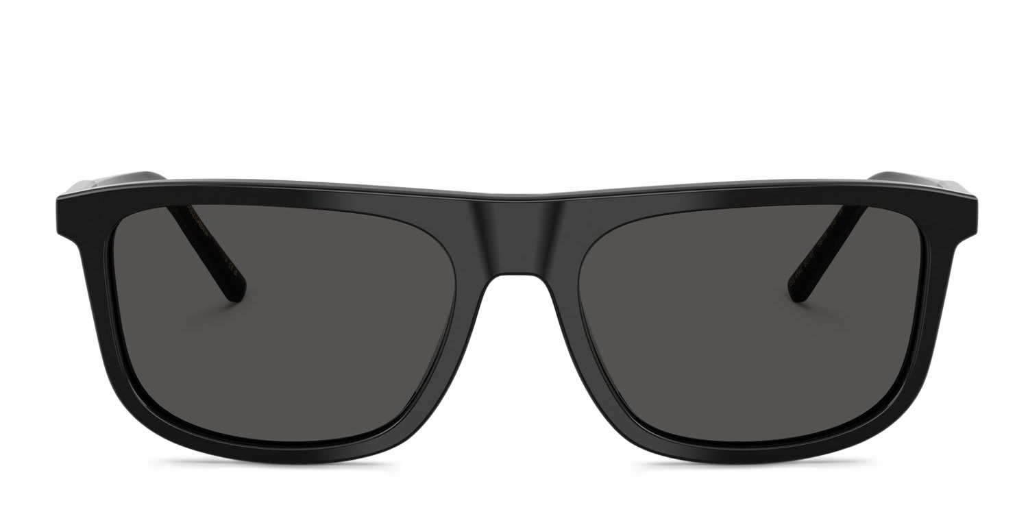 Dolce & Gabbana DG4542 Black, Gray glasses - Black / Gray - Frontal View