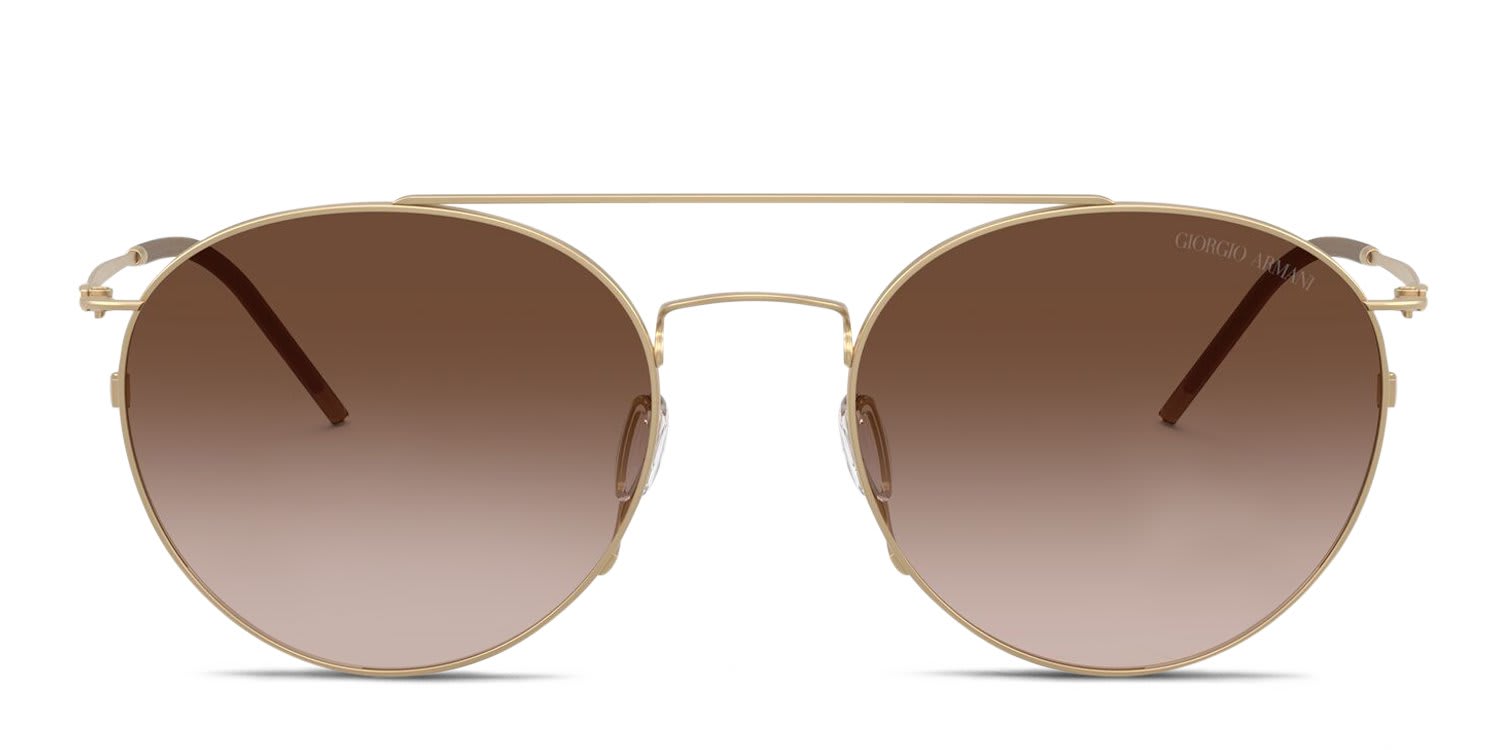 Giorgio Armani AR6183 Gold, Brown glasses - Gold / Brown - Frontal View