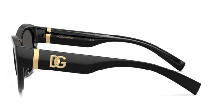 Dolce & Gabbana DG6207 Black, Gray glasses - Black / Gray - Side View
