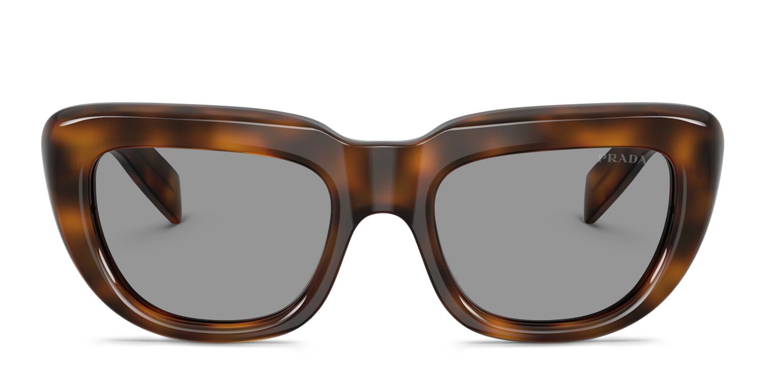 Prada PRD07S Tortoise, Gray glasses - Tortoise / Gray - Frontal View