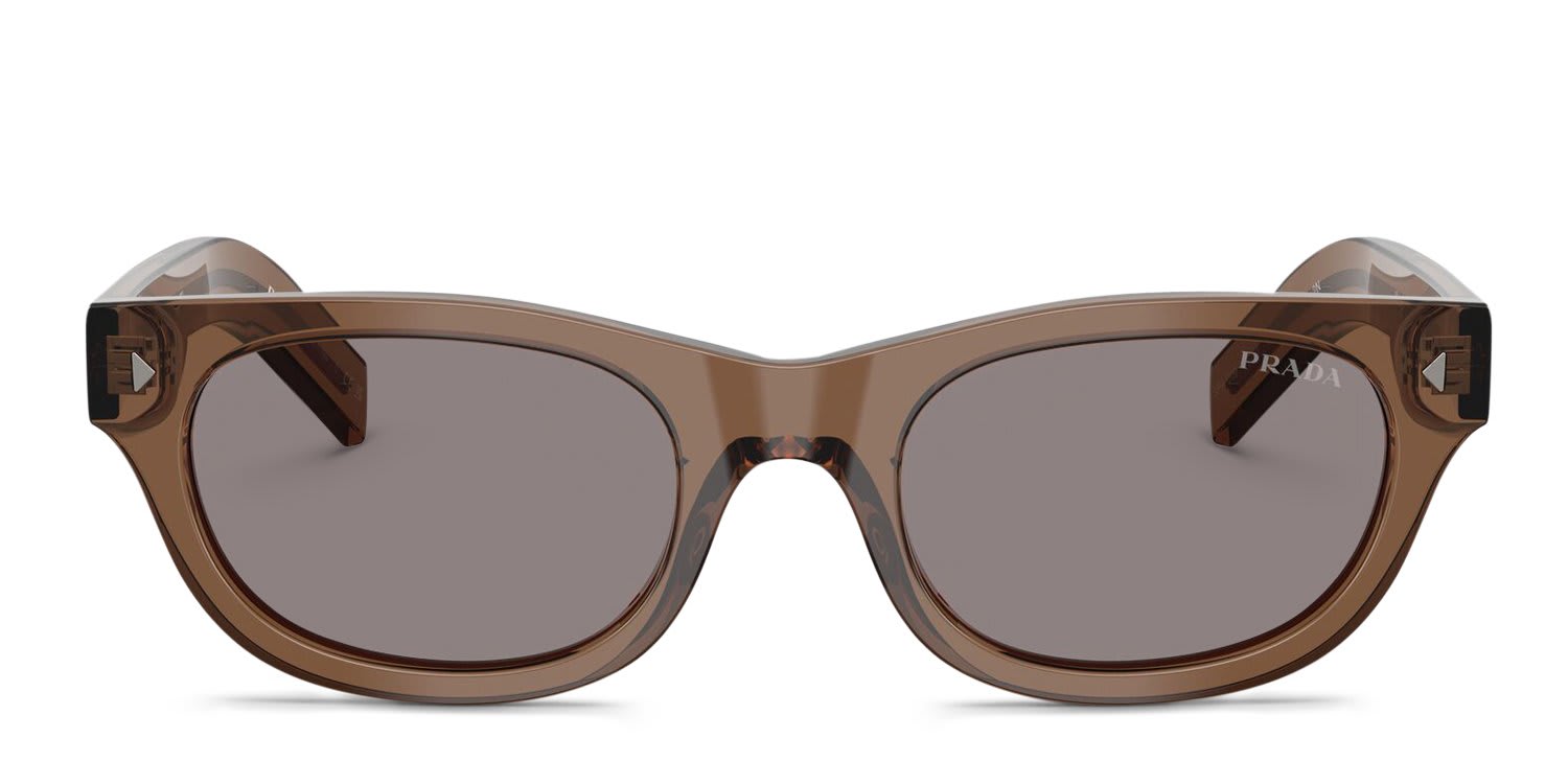Prada PRC09S Clear, Gray glasses - Clear / Gray - Frontal View