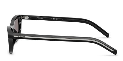 Prada PRD05S Black, Gray glasses - Black / Gray - Side View