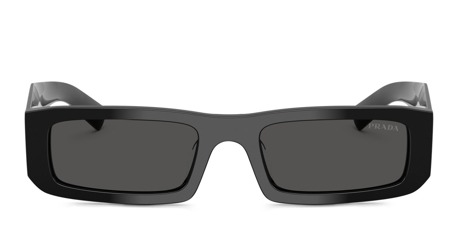 Prada PRD09SD Black, Gray glasses - Black / Gray - Frontal View