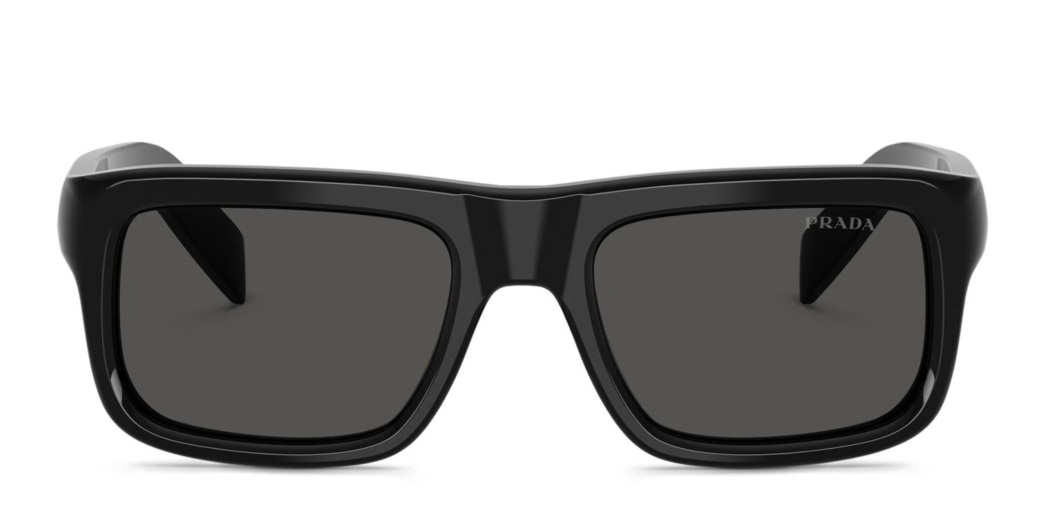 Prada PRD11S Black, Gray glasses - Black / Gray - Frontal View