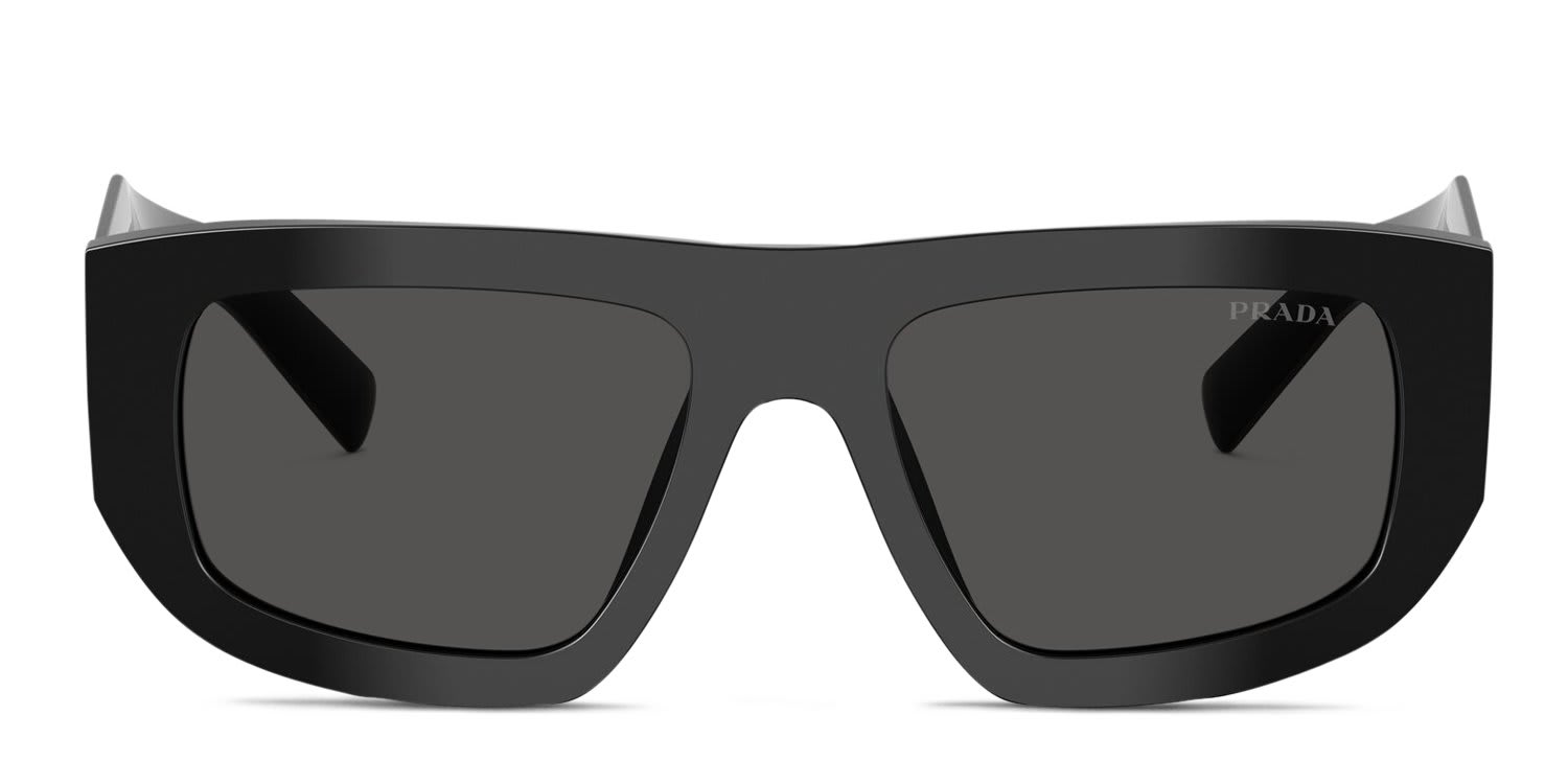 Prada PRD04SU Black, Gray glasses - Black / Gray - Frontal View