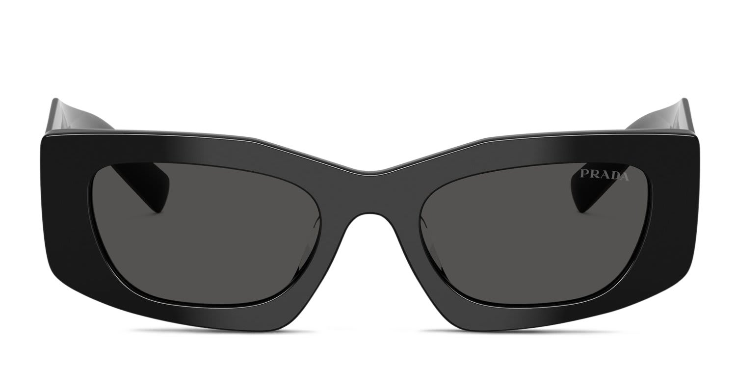 Prada PRD03SD Black, Gray glasses - Black / Gray - Frontal View