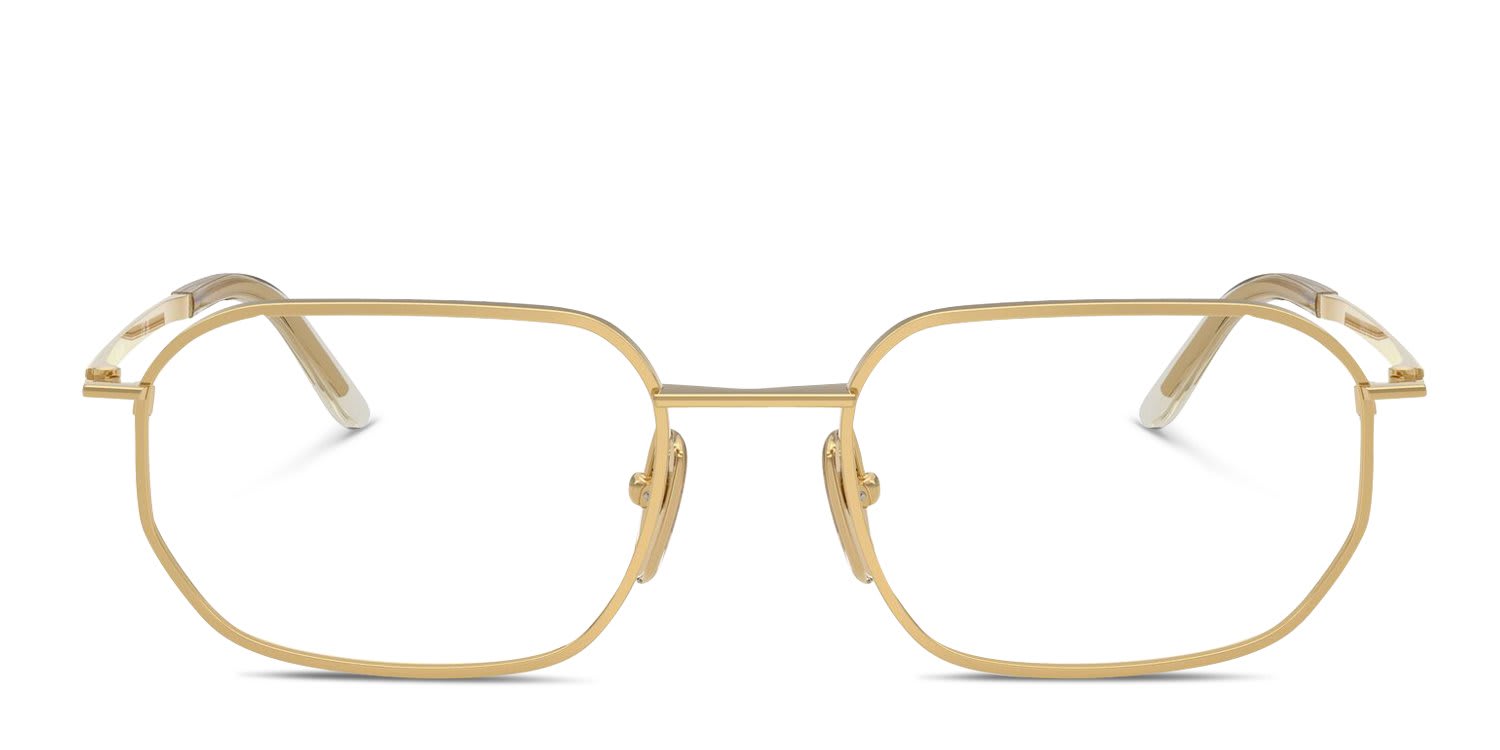 Prada PRD51V Gold glasses - Gold - Frontal View