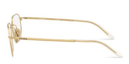 Prada PRD51V Gold glasses - Gold - Side View