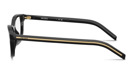 Prada PRD01VU Black glasses - Black - Side View