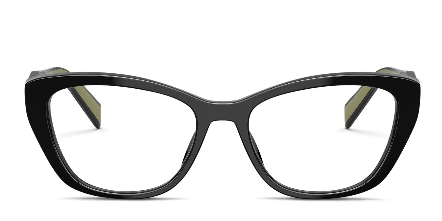 Prada PR19WV Black glasses - Black - Frontal View
