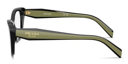 Prada PR19WV Black glasses - Black - Side View