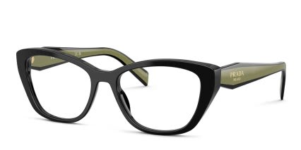 Prada PR19WV Black glasses - Black - Angle View