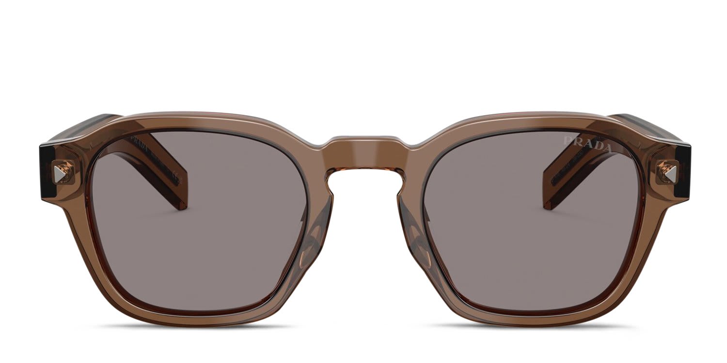 Prada PRA16S Clear, Gray glasses - Clear / Gray - Frontal View