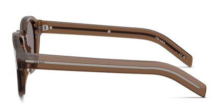 Prada PRA16S Clear, Gray glasses - Clear / Gray - Side View