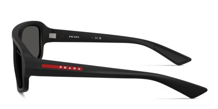 Prada PSB11SU Black, Gray glasses - Black / Gray - Side View