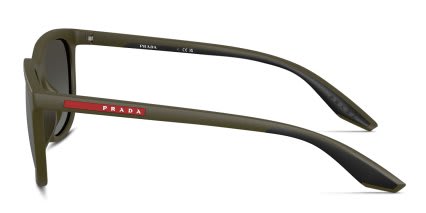 Prada PSB09SU Green, Gray, Silver glasses - Green / Gray / Silver - Side View