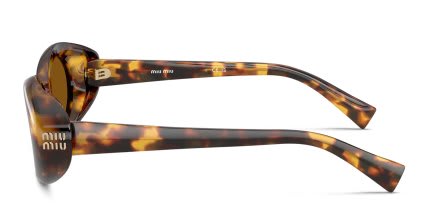 Miu Miu MUB09S Bronze, Tortoise glasses - Bronze / Tortoise - Side View