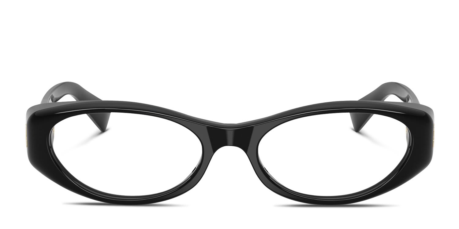 Miu Miu MU03ZV Black glasses - Black - Frontal View