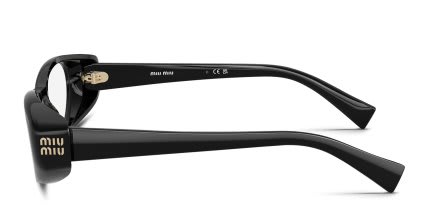 Miu Miu MU03ZV Black glasses - Black - Side View