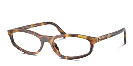 Miu Miu MU01ZV Bronze, Tortoise glasses - Bronze / Tortoise - Angle View