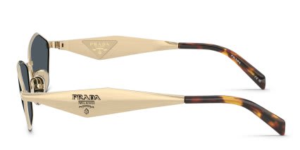 Prada PRD50S Gold, Gray glasses - Gold / Gray - Side View