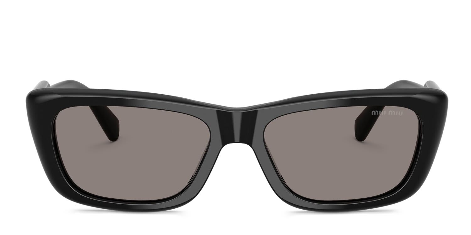 Miu Miu MUB12S Black, Gray glasses - Black / Gray - Frontal View