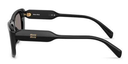 Miu Miu MUB12S Black, Gray glasses - Black / Gray - Side View