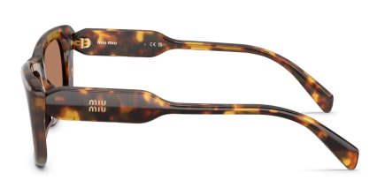 Miu Miu MUB12S Tortoise, Yellow glasses - Tortoise / Yellow - Side View
