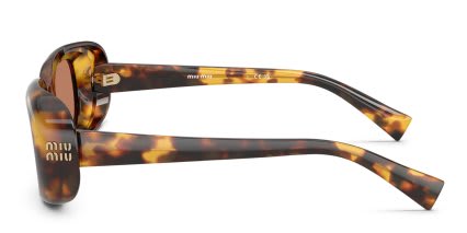 Miu Miu MUB13S Bronze, Tortoise, Brown glasses - Bronze / Tortoise / Brown - Side View