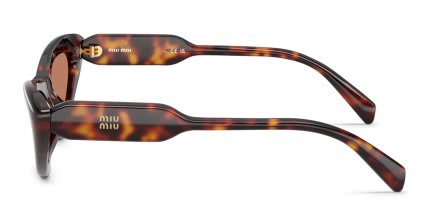 Miu Miu MUB11SU Tortoise, Brown glasses - Tortoise / Brown - Side View