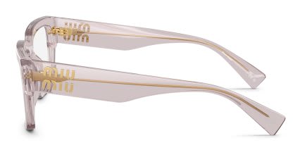 Miu Miu MU02XV Clear, Pink glasses - Clear / Pink - Side View
