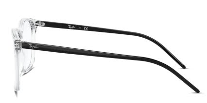 Ray-Ban RX5387 Clear, Black glasses - Clear / Black - Side View