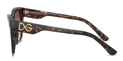Dolce & Gabbana DG4384 Brown, Tortoise glasses - Brown / Tortoise - Side View