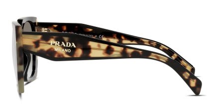 Prada PR 15WS Black, Tortoise glasses - Black / Tortoise - Side View