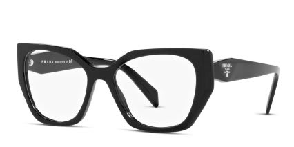 Prada PR 18WV Shiny Black glasses - Shiny Black - Angle View