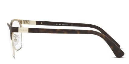 Prada PR 54TV Heritage Brown, Gold glasses - Brown / Gold - Side View