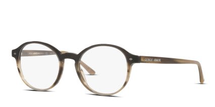 Giorgio Armani AR7004 Brown, Beige glasses - Brown / Beige - Angle View