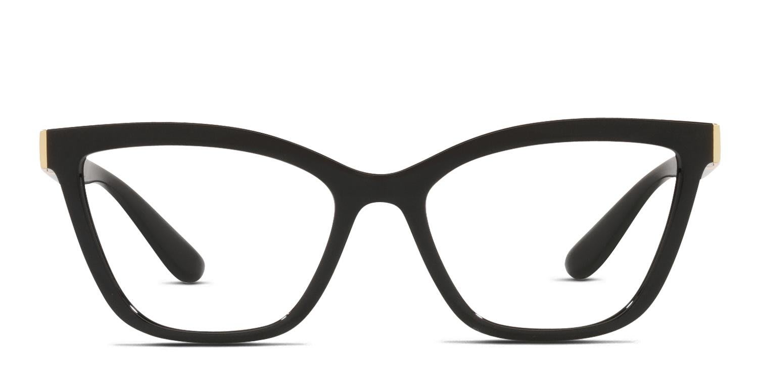 Dolce & Gabbana DG5076 Shiny Black glasses - Shiny Black - Frontal View