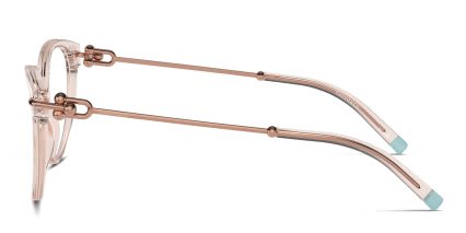 Tiffany & Co. TF2217 Pink, Clear glasses - Pink / Clear - Side View