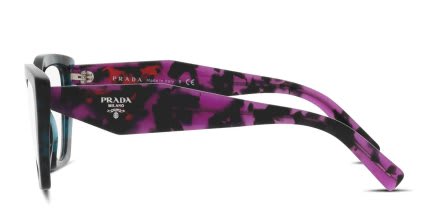 Prada PR 09YV Tortoise, Blue glasses - Tortoise / Blue - Side View