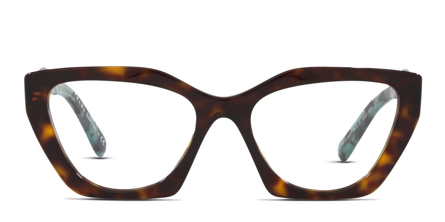Prada PR 09YV Brown, Tortoise glasses - Brown / Tortoise - Frontal View