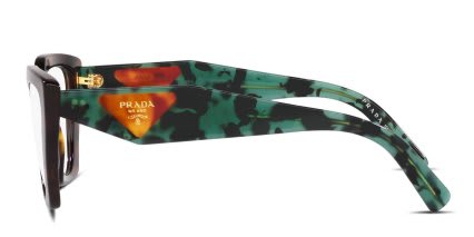 Prada PR 09YV Brown, Tortoise glasses - Brown / Tortoise - Side View