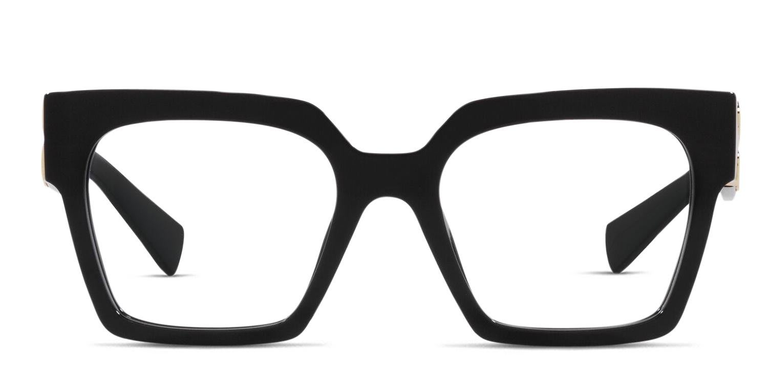 Miu Miu MU04UV Shiny Black glasses - Shiny Black - Frontal View