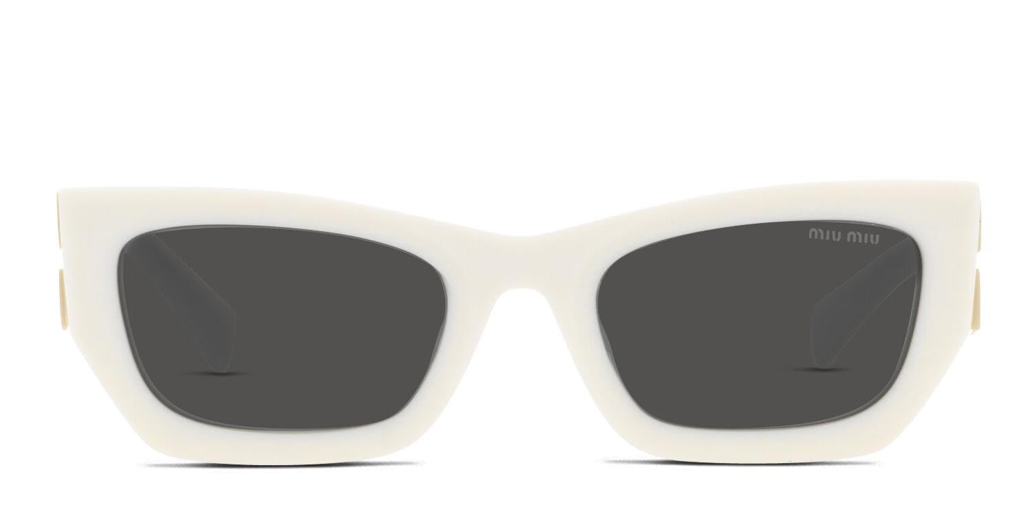 Miu Miu MU 09WS White glasses - White - Frontal View