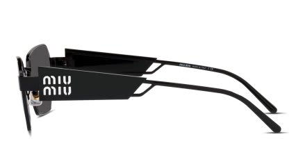 Miu Miu MU 53WS Black glasses - Black - Side View